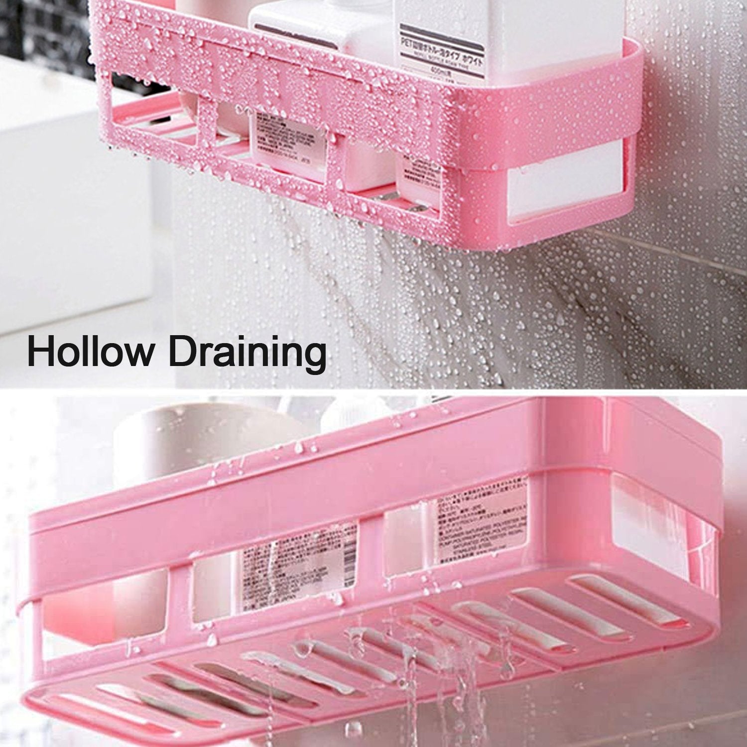 4029 ABS Plastic Shower Corner Caddy Basket Shelf Rack with Wall Mounted Suction Cup for Bathroom Kitchen DeoDap 4029 ABS Plastic Shower Corner Caddy Basket Shelf Rack with Wall Mounted Suction Cup for Bathroom Kitchen DeoDap